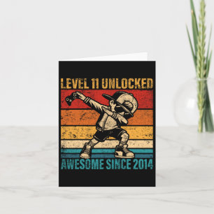 Carte 11 ans Anniversaire Joueur Dabbing Garçon 11e nive