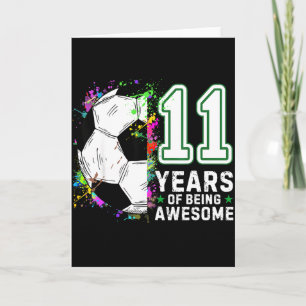 Carte 11 Ans De Football Génial Anniversaire 11ème