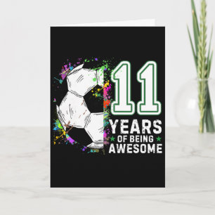 Carte 11 Ans De Football Incroyable Anniversaire 11 Ans