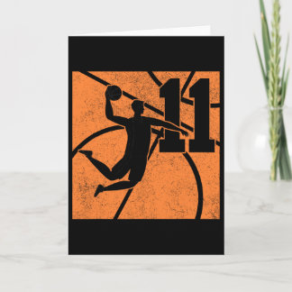 Carte 11 Year Old Sketll Dunk 11th Birthday Party Themed