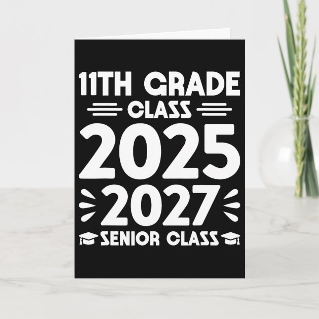 Carte 11e année Cl de 2025 Future Senior Cl de 2027  (Devant)
