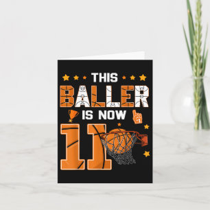 Carte 11e Anniversaire Basketball Ce Baller Est Maintena