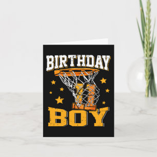 Carte 11e anniversaire Basketball garçon 11 ans Basketba