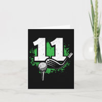 11e anniversaire Boy Golf Player Golf 11 ans