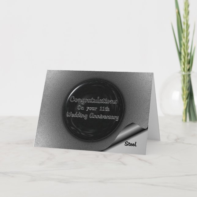 Carte 11e anniversaire de mariage (Devant)