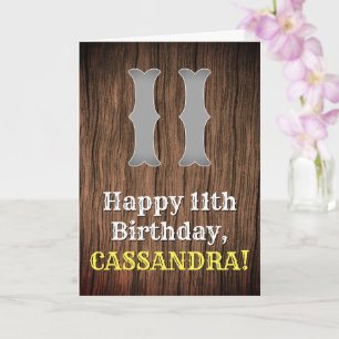 Carte 11e anniversaire : look inspiré de la country west