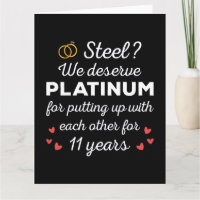 11e anniversaire Mariage I - Steel Funny Couple