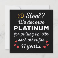 11e anniversaire Mariage I - Steel Funny Couple