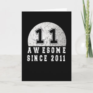 Carte 11e Birthday Born In 2011 Golfer Boy 11 Year