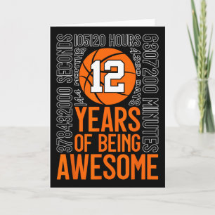 Carte 12 ans à être génial Sketll 12e anniversaire