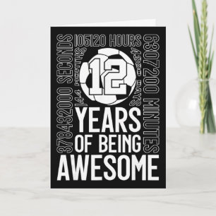 Carte 12 Ans de Foot Incroyable 12e Anniversaire _2 