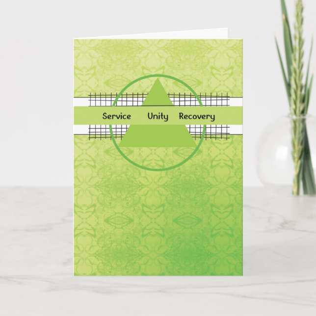 Carte 12 Étape de récupération Encouragement Service Uni (Devant)