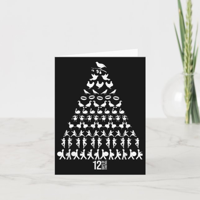Carte 12 Jours De Noël Arbre Clic Fête Noël C (Devant)