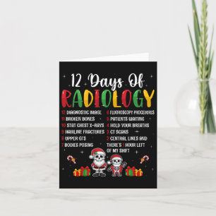 Carte 12 Jours De Radiologie Xmas Rad Tech Christmas Rad