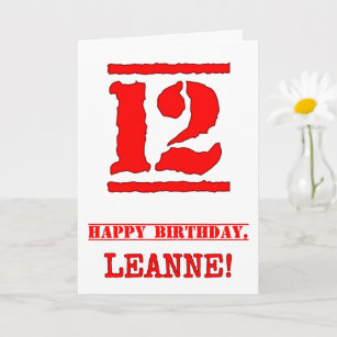 Cartes 12 Ans D Anniversaire Zazzle Fr