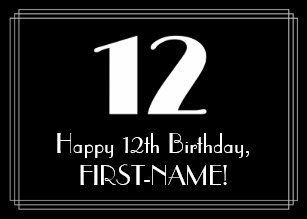 Cartes 12 Ans D Anniversaire Zazzle Fr Cartes 12 Ans D Anniversaire Zazzle Fr