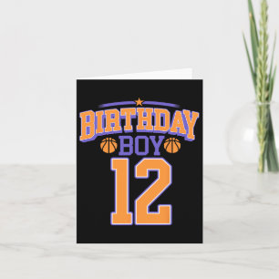 Carte 12e anniversaire garçon Bysketbyll Lover 12 ans Bd