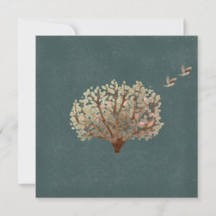 Carte (13,3 x 13,3 cm) - Tree With Birds