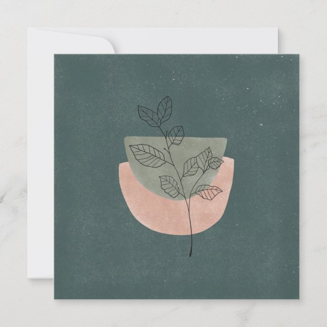 Carte (13,3x13,3cm) - Fleur (Devant)