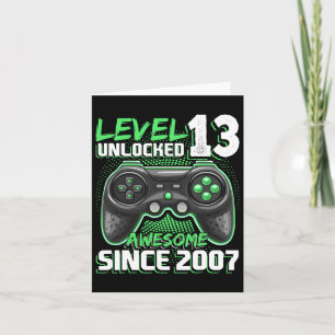 Carte 13 Déverrouillé Awesome 2007 jeu vidéo 13e anniver