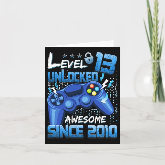 Carte 13 Déverrouillé Awesome 2010 Jeu vidéo garçon 13e  (Devant)