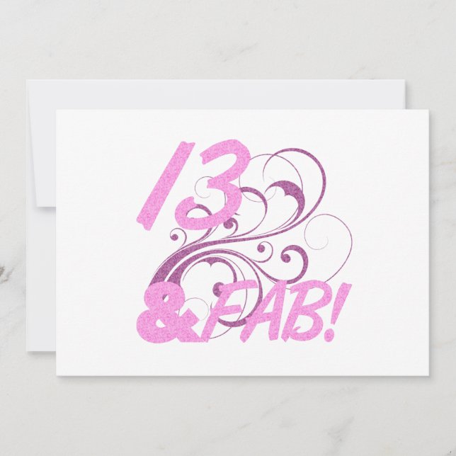 Carte 13 Et Fabuleux anniversaire (Devant)