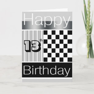 Carte 13e anniversaire