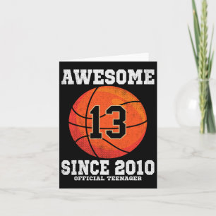 Carte 13e anniversaire Bysketbyll Fan 13 ans Officiel