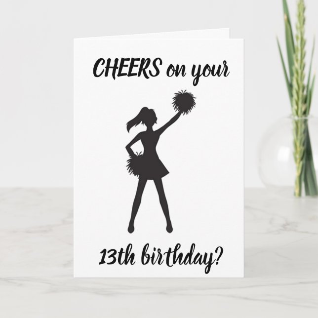 Carte **13e ANNIVERSAIRE** CHERS À VOUS!!!! (Devant)