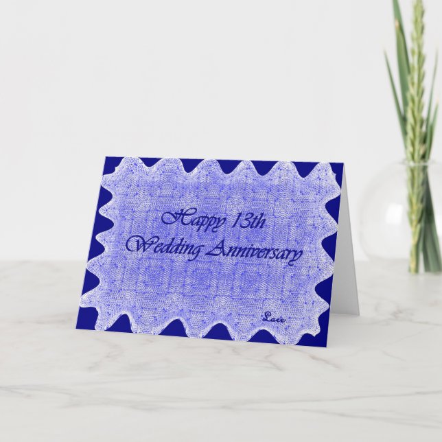Carte 13e anniversaire de mariage (Devant)