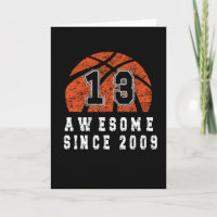 13e Anniversaire Né En 2009 Basketball Boy 13 Ans
