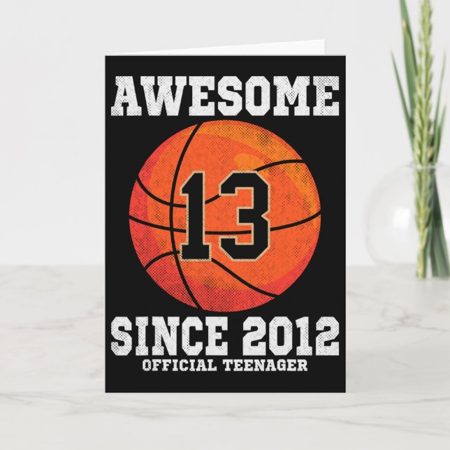 Carte 13th Birthday Sketll Fan 13 Years Old Official Tee (Devant)