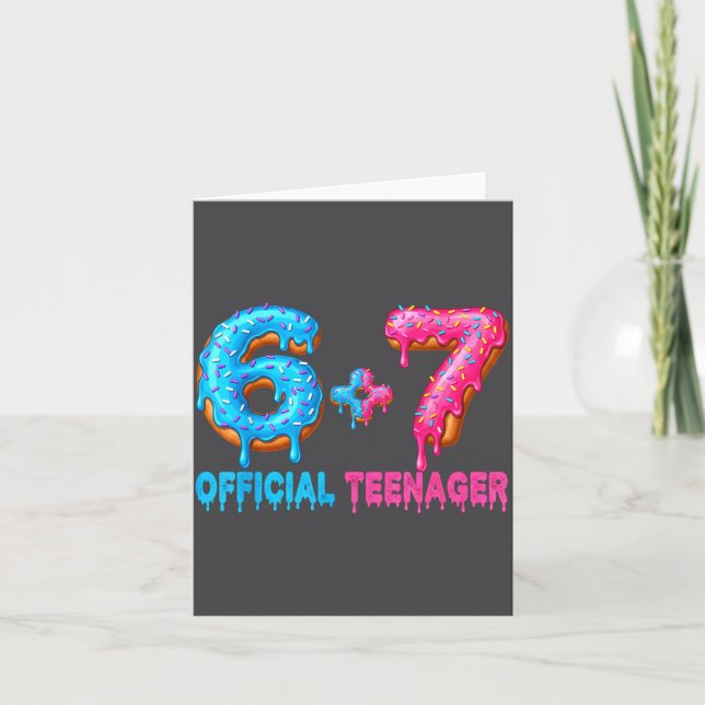 Carte 13th Birthday Teenager 6+7 67 Donalt Drip  (Devant)