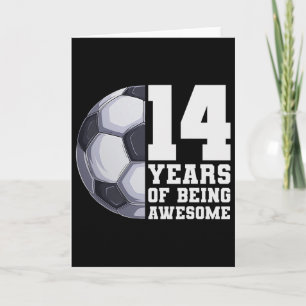 Carte 14 Ans De Football Incroyable Pour Garçons 14e Ann