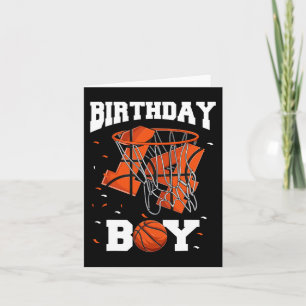Carte 14e anniversaire Basketball enfants