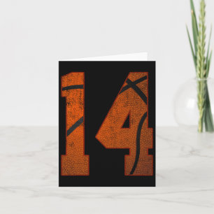 Carte 14e fête d'anniversaire Quatorze ans 14 ans Bysket