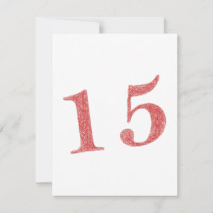 Carte 15 ans d'anniversaire