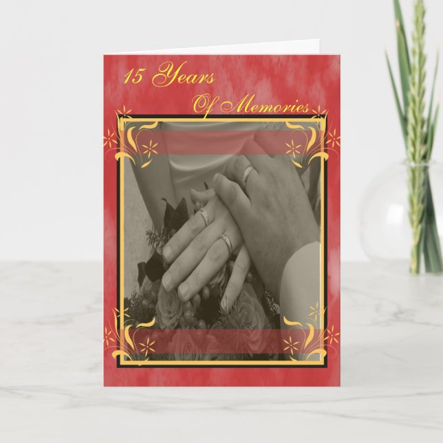 Carte 15e anniversaire du Mariage (Devant)