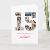 15e anniversaire numéro 15 photo Collage personnal