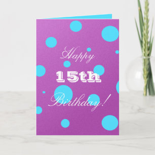 Carte 15e Birthday Card for Girl
