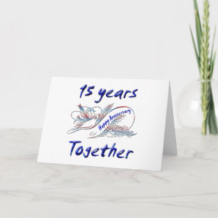 Carte 15ème. Anniversaire