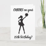 Carte **15th BIRTHDAY** CHEERS to YOU!!!!<br><div class="desc">I STILL REMEMBER "MY" ***15th BIRTHDAY**** et IT SEEMS LIKE IT CE QUI FAIT JUSTE YESTERDAY (HA HA) SO DON'T FORGET TO LET A FRIEND OR y MEMBER KNOW THAT "YOU" REMEMBER "THEIR ***16th BIRTHDAY**** WITH A COOL and THOUGHTFUL CARD !</div>