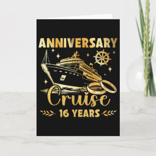 Carte 16 ans de mariage 16e anniversaire de mariage Croi