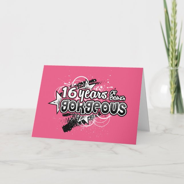 Carte 16 ans d'être magnifique (16e anniversaire) (Devant)