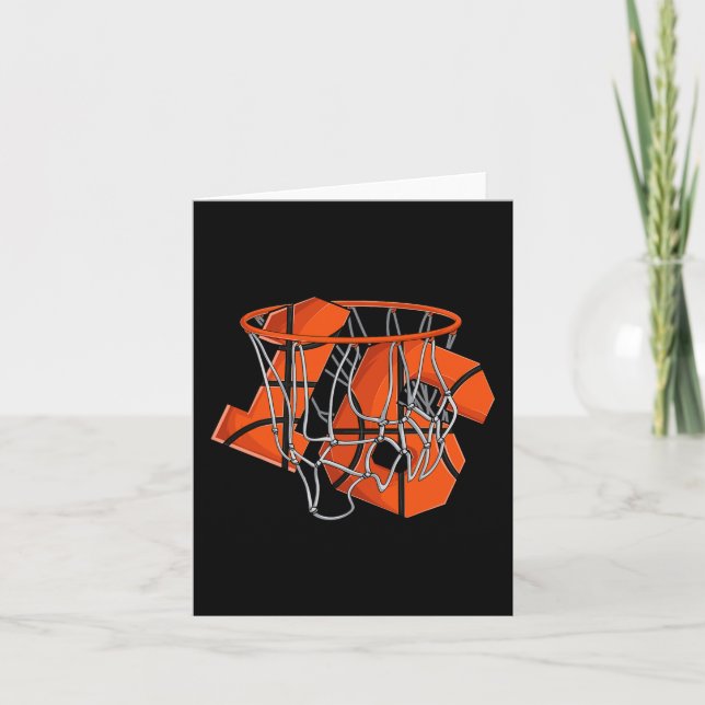 Carte 16e anniversaire Basketball enfants (Devant)