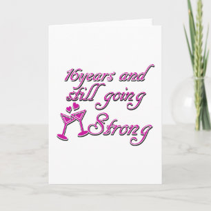 Carte 16e anniversaire de mariage