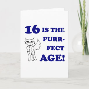 Carte 16e anniversaire de naissance