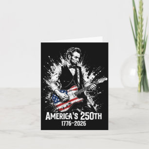 Carte 16e anniversaire du président jouant de la guitare