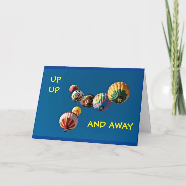Carte *16e* ANNIVERSAIRE - EN VOL ! (Devant)