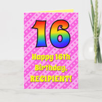 16e anniversaire : Pink Stripes & Hearts, Arc en c